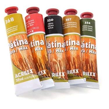 Imagem de Pátina em Cera 37 ml Acrilex Avulso Marrom Van Dick 337