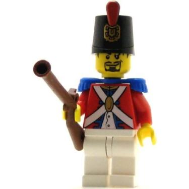 Imagem de LEGO Pirates Minifig Imperial Soldier II Shako Hat Decorated Black Goatee