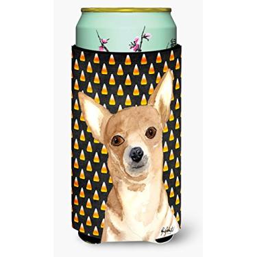 Imagem de Candy Corn Chihuahua Halloween Tall Boy Beverage Insulator Beverage Insulator Hugger RDR3016TBC