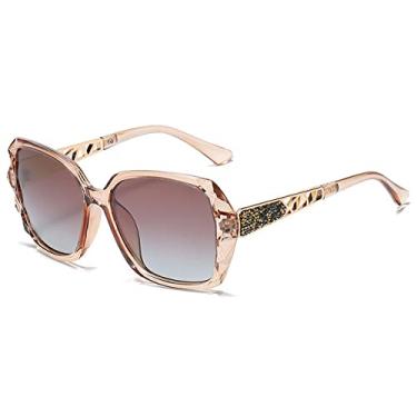 Imagem de Big box polarized óculos de sol edição maré feminino uv web celebridade óculos de sol dirigindo óculos redondos femininos,8,C