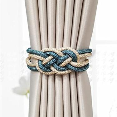 Imagem de 2 Pçs/conjunto Cortina Magnética Fivela Fivela Retenções Clipe Magnético Para Cortina Rod Tie Backs Cintos Pendurados Corda Acessórios Acessórios Cortina Decoração do Quarto, T, 47cm