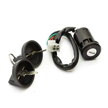 Imagem de Conjunto de chaves de ignição de 4 pinos HERIS com tampa para 50cc 70cc 90cc 110cc 125cc 150cc 200cc 250cc TaoTao SUNL Chinês ATV Dirt Bike Electric Scooter