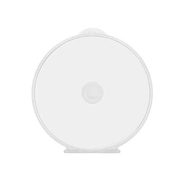 Imagem de Maxtek Pacote com 25 unidades, fina, transparente, redondo, compartimento para CD e DVD com trava, capacidade de disco único