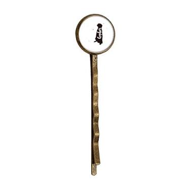 Imagem de Girafa Preto e Branco Animal Retrô Metal Cabelos Bobby Pin Headwear