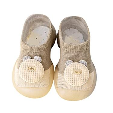 Imagem de Mercatoo Sapatos infantis infantis para bebês recém-nascidos meninos meninas sapatos fofos de desenho animado solas macias primeiros passos vestido de natal menina, Brown, 6-12 meses