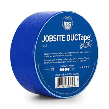 Imagem de Fita adesiva colorida IPG JobSite, 4,8 cm x 20 m, azul (rolo único)
