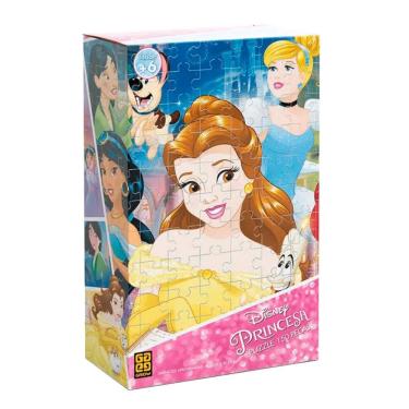 Quebra Cabeça 60 Peças Jogo Infantil Disney Princesas Rosa - Toyster - Quebra  Cabeça - Magazine Luiza