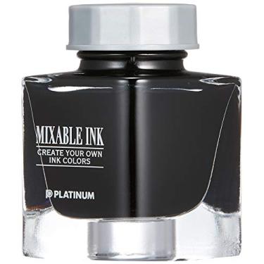 Imagem de TINTA P/CANETA TINTEIRO PLATINUM MIXABLE 20ML SMOKE BLACK INKM-1000 1