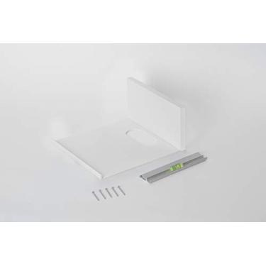 Imagem de EZ-Hang by HANGMAN Prateleira de barra de som sem Stud Smart, 15 cm, revestimento em pó branco