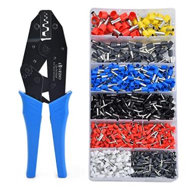 Imagem de Kit Alicate De Crimpar 1200 Pcs Alicate Crimpar Terminais Ilhos Tubolar 0,5 Até 16mm²