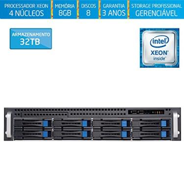 Imagem de Servidor de Armazenamento Silix® 4 Núcleos X1200H8 V6 Intel® Xeon E3-1220 V6 3.0 Ghz 8 MB / 8GB DDR4 / 32TB SATA3 / RAID 0, 1, 5, 10 / USB 3.0 / Rack 2U / Hot-Swap