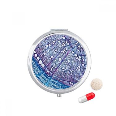 Imagem de Porta-comprimidos com padrão de células azuis da Science Plant