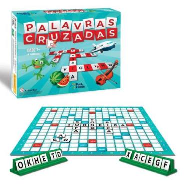 Jogo de Palavras Cruzadas - Xalingo - Jogos de Tabuleiro - Magazine Luiza