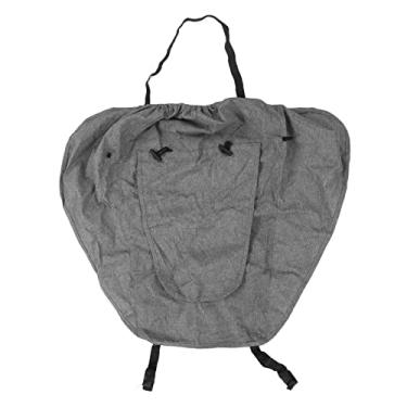 Imagem de Carrinho de bebê Protetor Solar à Prova D'água Proteção UV Elástico Acessório para Carrinho de bebê (Cinza)