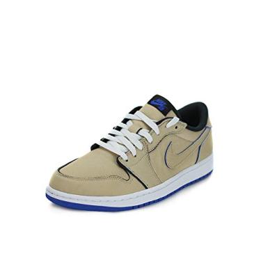 Imagem de Nike T nis masculino SB Air Jordan 1 Low QS Desert Ore Desert Ore/azul royal tamanho sint tico, Min rio do deserto/azul-royal Pow escuro, 27 BR