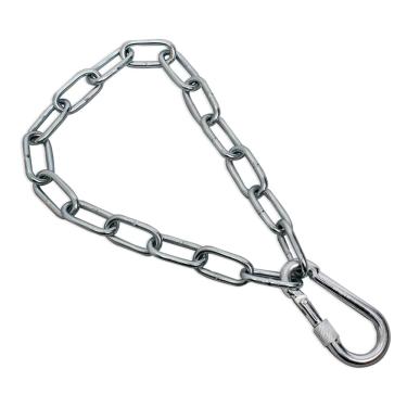 Imagem de Kit Corrente Para Saco de Pancada – 50 cm – Extensor – Desenvolvida em Aço – Mosquetão com Rosca de Travamento – Capacidade de 400 kg - Segurança – Resistência - Treino – Boxe - Luta