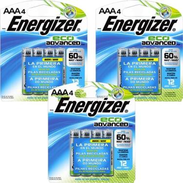 Imagem de Pilha Recliclada Eco Advanced Aaa4 Energizer C/ 12 Unidades