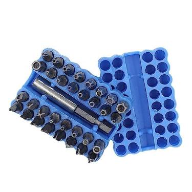 Imagem de 33 pontas de chave de fenda ocas de longa duração projetadas para uso com chaves de fenda elétricas e eólicas kit de chave de fenda oca