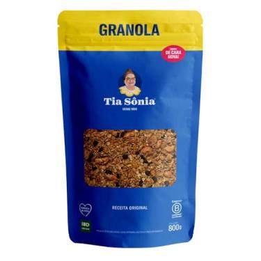 Imagem de Granola Tradicional Castanha Coco Pacote 800g Tia Sônia