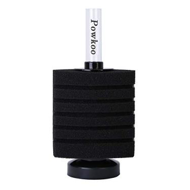 Imagem de Powkoo Aquarium Fish Tank Air Driven Bio Sponge Filter Corner Filter Sponge Mini Sponge Filter