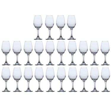 Imagem de Taças de Vidro Cristal Vinho Tinto e Agua Drinks 365ml 24 Unidades