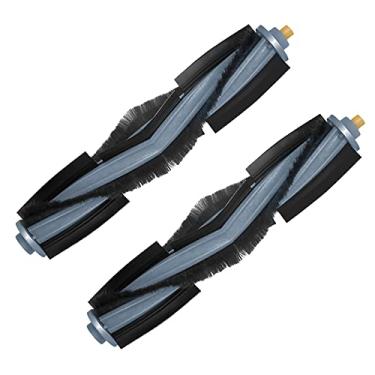Imagem de Pacote com 2 escovas de rolo de substituição compatíveis com ECOVACS DEEBOT X1 Omni / X1 TURBO Robot Vacuum Accessories Main Brush Parts