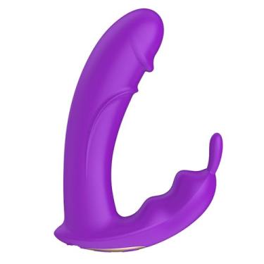 Imagem de Brinquedos sexuais femininos com 10 Multi-Frequency Estimulação e Controle Remoto App Sexual Dispositivo de Estimulação Sexual para Mulheres-Wearable Panty Vibrator-Wireless Remote Control Vibrator. (roxo)