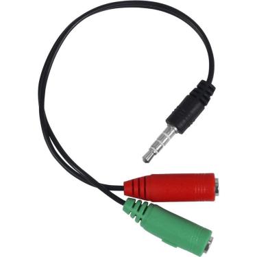 Imagem de Cabo Adaptador De Fone 1 Entrada 2 Saídas