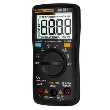 Imagem de Multímetro digital ANENG AN8008 True RMS 9999 conta