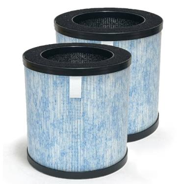 Imagem de Nispira Substituição do filtro HEPA verdadeiro de carbono ativado 3 em 1 MJ002h para purificador de ar Pomoron MGK21J02 parte MJ002H-RF | Remove fumaça, COV químicos, odor, pelos de animais | 2 unidades