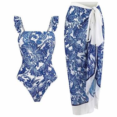 Imagem de Conjuntos de roupa de banho femininos sem mangas, sem mangas, vestidos de sol, roupa de banho, micro conjuntos de biquíni para mulheres, conjuntos de roupa de banho de praia, U-322 Azul royal, GG