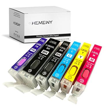 Imagem de HEMEINY Cartuchos de tinta recarregáveis de substituição para impressora Canon 280XXL 281XXL PGI-280XXL CLI-281XXL para Pixma TS9120 TS8320 TS8220 TS8120 TS8322 TS8222 TS9100 TS8100 TS8200 TS8300 6