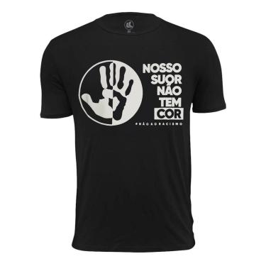 Imagem de Camiseta Esporte Legal Não Ao Racismo Masculina-Masculino