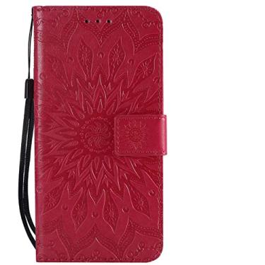 Imagem de Capinha para samsung galaxy a11 a21s a31 a41 a51 a71 a14 a24 a34 a54 5g flip capa de telefone de couro do plutônio, g7, vermelho, para samsung a24 4g