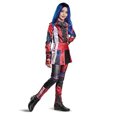Imagem de Evie Descendants 3 Deluxe Girls Costume, Official Disney Descendants Costume Jumpsuit, Child Size Medium (7-8)