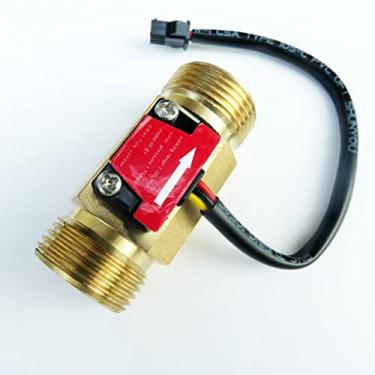 Imagem de Sensor de água G3/4 com suporte de rosca, interruptor de pressão de água dourado | Tamanho compacto | CC 5-15 V | para aquecedores de água, máquinas de venda automática|01.03