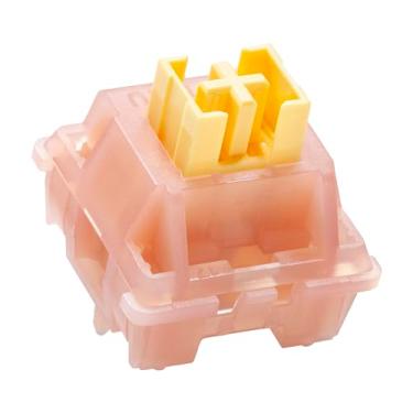 Imagem de KPREPUBLIC Outemu Silent Peach V3 Switch Silent Lemon V3 Switch Linear Tátil Lime para teclado mecânico POM PA66 Lubrificado de fábrica (OTM V3 Silent Peach No LiGuide Switch x70)