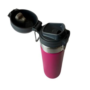 Imagem de Garrafa Térmica Aço Inox Agua Bike Academia Quick Flip 1l (Rosa Escuro)