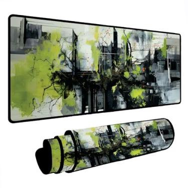 Imagem de Novo Mouse Pad Gamer Deskpad Speed Extra Grande Borda Costurada Profissional Varios Tamanhos - Frame Abstrato (60X30)