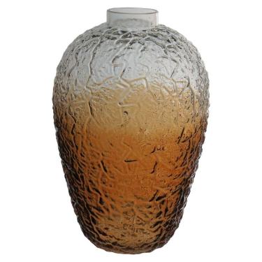 Imagem de VASO DECORATIVO ENFEITE CASA GARRAFA HOME&CO VIDRO 39x25x25cm MARROM