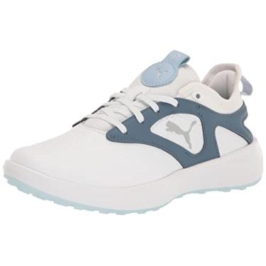 Imagem de PUMA Tênis de golfe feminino Ignite Malibu WMNS, Puma Branco - puma prata - céu noturno, 37