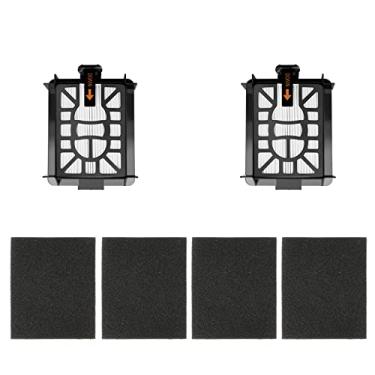 Imagem de PAYUDAL Kit de filtro de motor Base-Post para aspirador robô Shark AV2511AE AV2501AE RV2502AE AV2501S AI (2 filtros de motor de base e 4 pré-filtros de base)