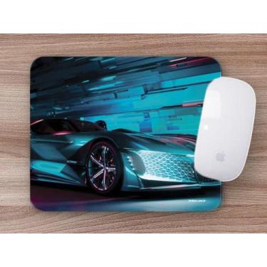 Imagem de Mouse Pad Emborrachado Personalizado Carro Tunado Tunnig Neon Azul - D