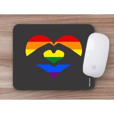 Imagem de Mouse Pad, Coração LGBT - Deluzz