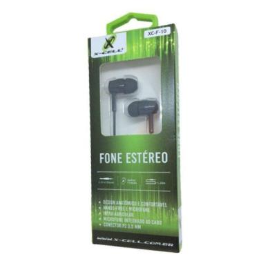 Imagem de Fone de Ouvido C/Microfone Estéreo Extra Bass X-Cell P2 3.5MM Preto - 