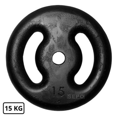 Imagem de Anilha de Ferro Fundido Pintada - 15 Kg-Unissex