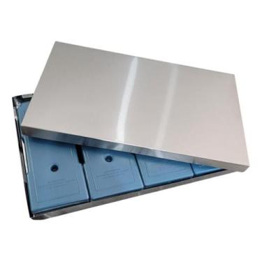 Imagem de Mesa Térmica Fria Buffet Self Service Frio 4 Gelo X Gg Inox