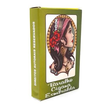Imagem de Baralho Cigano Esmeralda 36 Cartas Coloridas Com Manual - Flash