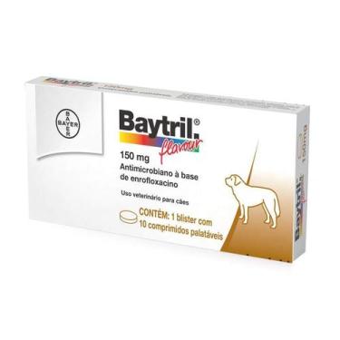 Imagem de Baytril Flavour 150mg com 10 comprimidos - Bayer Pet / Baytril