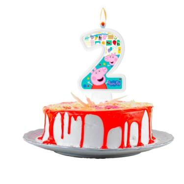 Imagem de Vela PEPPA PIG Decoração Festa 2 Ano Aniversário - Regina Festas